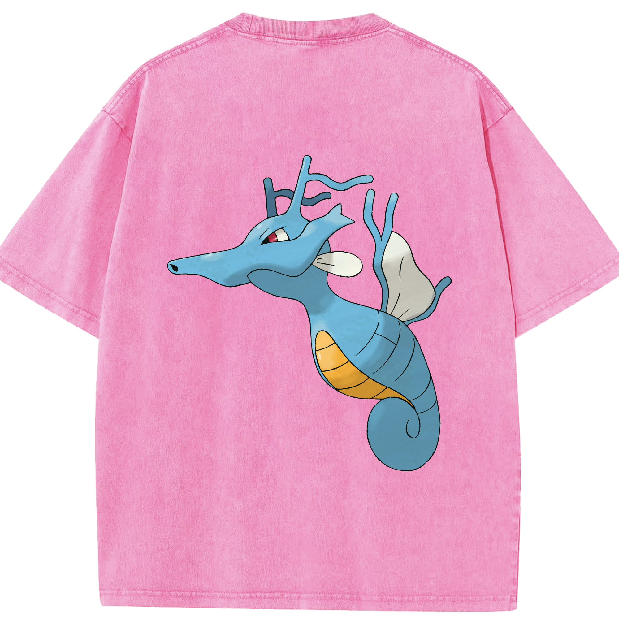 （画像用） ポケットモンスター Pokémon 綿100% ヴィンテージ風 半袖Tシャツ（背面プリント）